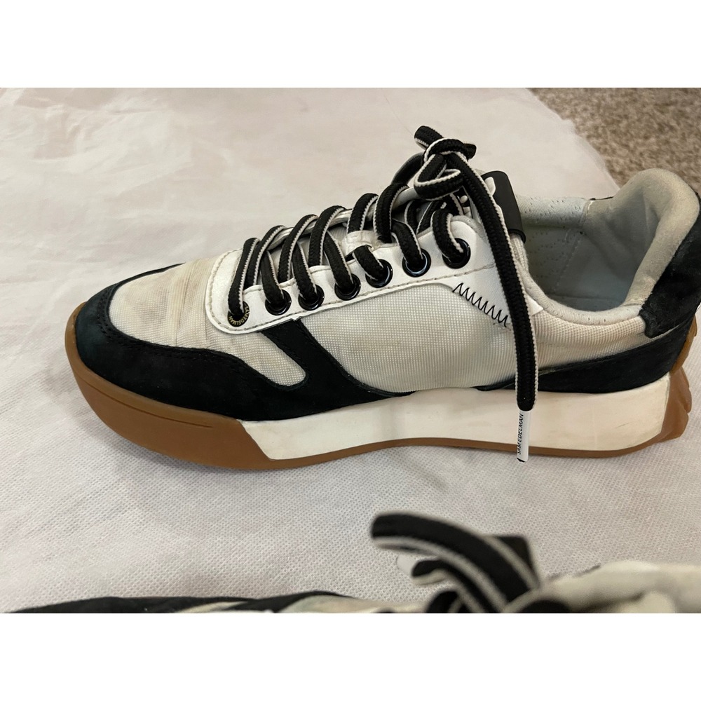 Sam Edelman Layla Women's Sneakers White Black Suede Gum Sole Size 7M - Picture 6 of 7